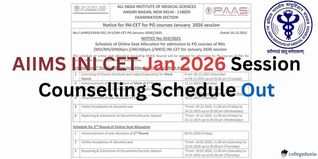 AIIMS INI CET Jan 2026 Session Counselling Schedule Out at aiimsexams.ac.in; Check Complete Schedule Here