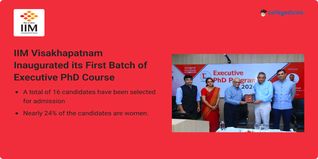 IIM Visakhapatnam Inaugurated its First Batch of Executive PhD Course; Check Details Here