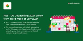 NEET UG Counselling 2024 Likely to Start from Third Week of July 2024, Official Schedule Soon