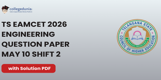 TS EAMCET 2026 May 10 Shift 2 Engineering Question Paper with Solution PDF