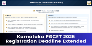 Karnataka PGCET 2026 Registration Deadline Extended to April 20; Fee Payment by April 22