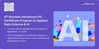 IIT Roorkee Launches Post Graduate Certificate Program in Applied Data Science & AI; Apply till September 10