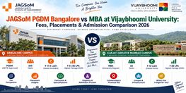 JAGSoM PGDM Bangalore vs MBA at Vijaybhoomi University Campus