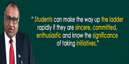 Director of LBIIHM, Mr. Kamal Kumar shares great philosophies with the youth to reach the pinnacle of success