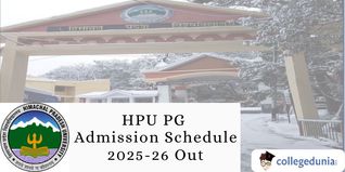 HPU PG Admission Schedule 2025-26 Out; Check Dates Here