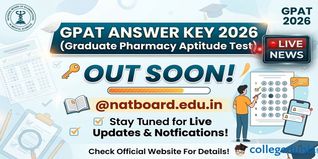 GPAT Answer Key and Response Sheet 2026 Out @natboard.edu.in Live Updates