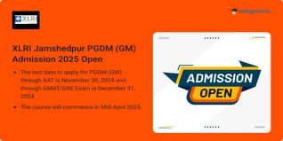 XLRI Jamshedpur PGDM (GM) Admission 2025 Open; Check Eligibility Criteria, Important Dates Here