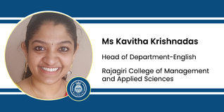 Rajagiri College of Management and Applied Sciences, Head of Department-English: Ms Kavitha Krishnadas Interview