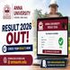 Anna University Result 2026 Out; Download Scorecard @annauniv.edu