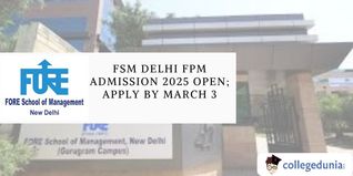 FSM Delhi FPM Admission 2025 Open; Apply by March 3