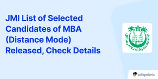 JMI List of Selected Candidates of MBA (Distance Mode) Released, Check Details