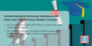 Central Sanskrit University Introduces BA Hons and Civil Services Studies Courses; Apply till July 12