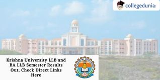 Krishna University LLB and BA LLB Semester Results Out; Check Direct Links Here