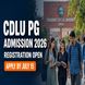 CDLU PG Admission 2026-27 Now Open at cdlu.ac.in; Check Last Date to Apply