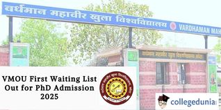 VMOU First Waiting List Out for PhD Admission 2025; Check Direct Link Here