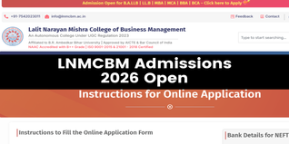 LNMCBM Admissions 2026 Open; Apply Now