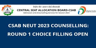 CSAB NEUT 2023 Counselling: Round 1 Choice Filling Open till July 18; Check Details Here