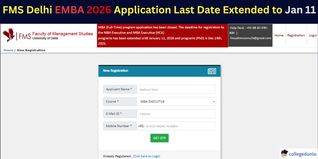 FMS Delhi EMBA 2026 Last Date Extended, Apply by Jan 11 at fmu.edu; Get Direct Here