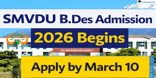 SMVDU B.Des Admission 2026 Begins @smvdu.ac.in; Apply by March 10