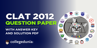 CLAT 2012 Question Paper (Available):Download Solutions with Answer Key