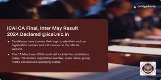 ICAI CA Final, Inter Result 2024 Out @icai.nic.in; Get Toppers List & Direct Link Here