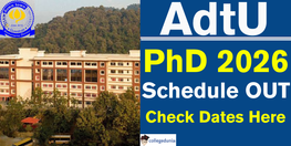 Assam down town University PhD Admission 2026 Schedule Out