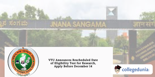 VTU Announces Rescheduled Date of Eligibility Test for Research, Apply Before December 14