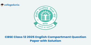 CBSE Class 12 English Compartment Question Paper 2025 (Soon):Download Solution with answer Key