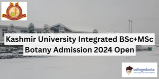 Kashmir University Integrated BSc+MSc Botany Admission 2024 Open: Check Details Here