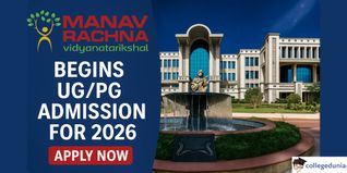 Manav Rachna University Begins Admission 2026; MRNAT Scheduled on January 17, 2026