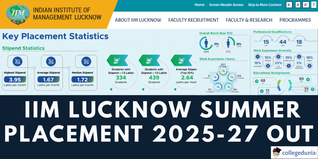 IIM Lucknow Summer Placement 2025-27 Sees 16.5% Rise in Average Stipend; 562 Offers Made