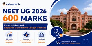 NEET UG 2026 600 Marks: Expected Rank and Rajasthan Government College Chances
