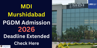 MDI Murshidabad PGDM Application 2026–28 Deadline Extended till January 20; Check Details Here
