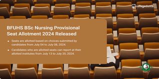 BFUHS BSc Nursing Provisional Seat Allotment 2024 Released; Get Direct Link Here