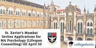 St. Xavier’s Mumbai Invites Applications for MA Psychology (Lifespan Counselling) till April 30; Apply Now!