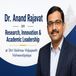 Dr. Anand Rajavat on Research, Innovation & Academic Leadership at Shri Vaishnav Vidyapeeth Vishwavidyalaya