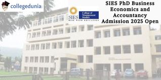SIES PhD Business Economics and Accountancy Admission 2025 Open; Apply Before February 18