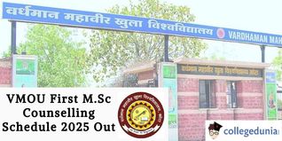 VMOU First M.Sc Counselling Schedule 2025 Out; Check Dates Here!