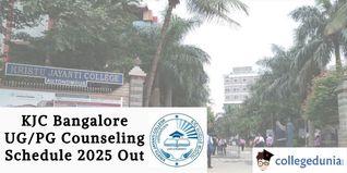KJC Bangalore UG/PG Counseling Schedule 2025 Out; Check Details Here!