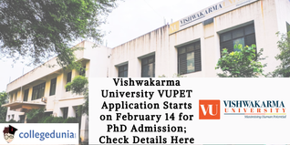 Vishwakarma University VUPET Application Starts on February 14 for PhD Admission; Check Details Here