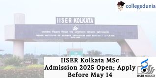 IISER Kolkata MSc Admission 2025 Open; Apply Before May 14