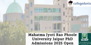 Mahatma Jyoti Rao Phoole University Jaipur PhD Admissions 2025 Open; Apply Before May 3