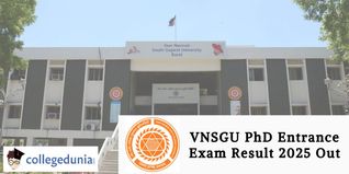 VNSGU PhD Entrance Exam Result 2025 Out; Check Direct Link Here