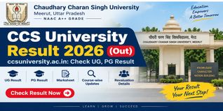 CCS University Result 2026 (Out) ccsuniversity.ac.in: Check UG, PG Result