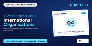 International Organisations Class 12 NCERT Solutions
