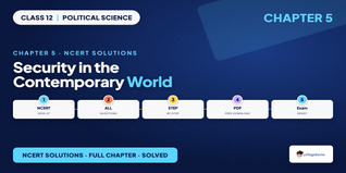 Security in the Contemporary World Class 12 Solutions