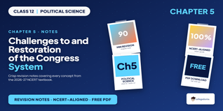 Congress System Class 12 Political Science Notes 2026-27