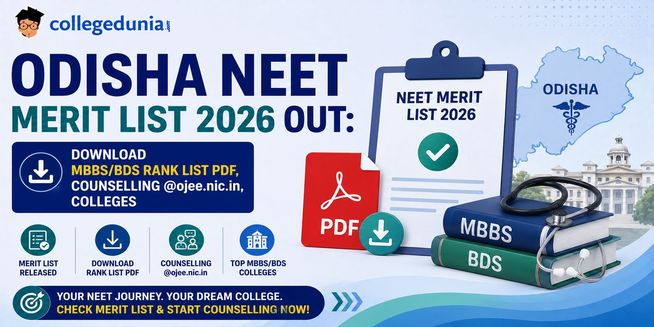 Odisha NEET Merit List 2025 Out: Download MBBS/BDS Rank List PDF, Counselling @ojee.nic.in, Colleges