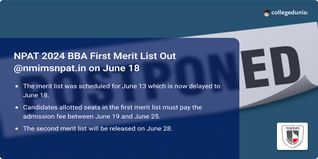 NPAT 2024 BBA First Merit List Out @nmimsnpat.in, Get Direct Link Here
