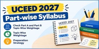 UCEED 2027 Part-wise Syllabus: Check Part A and Part B Topic-Wise Weightage, Preparation Strategy